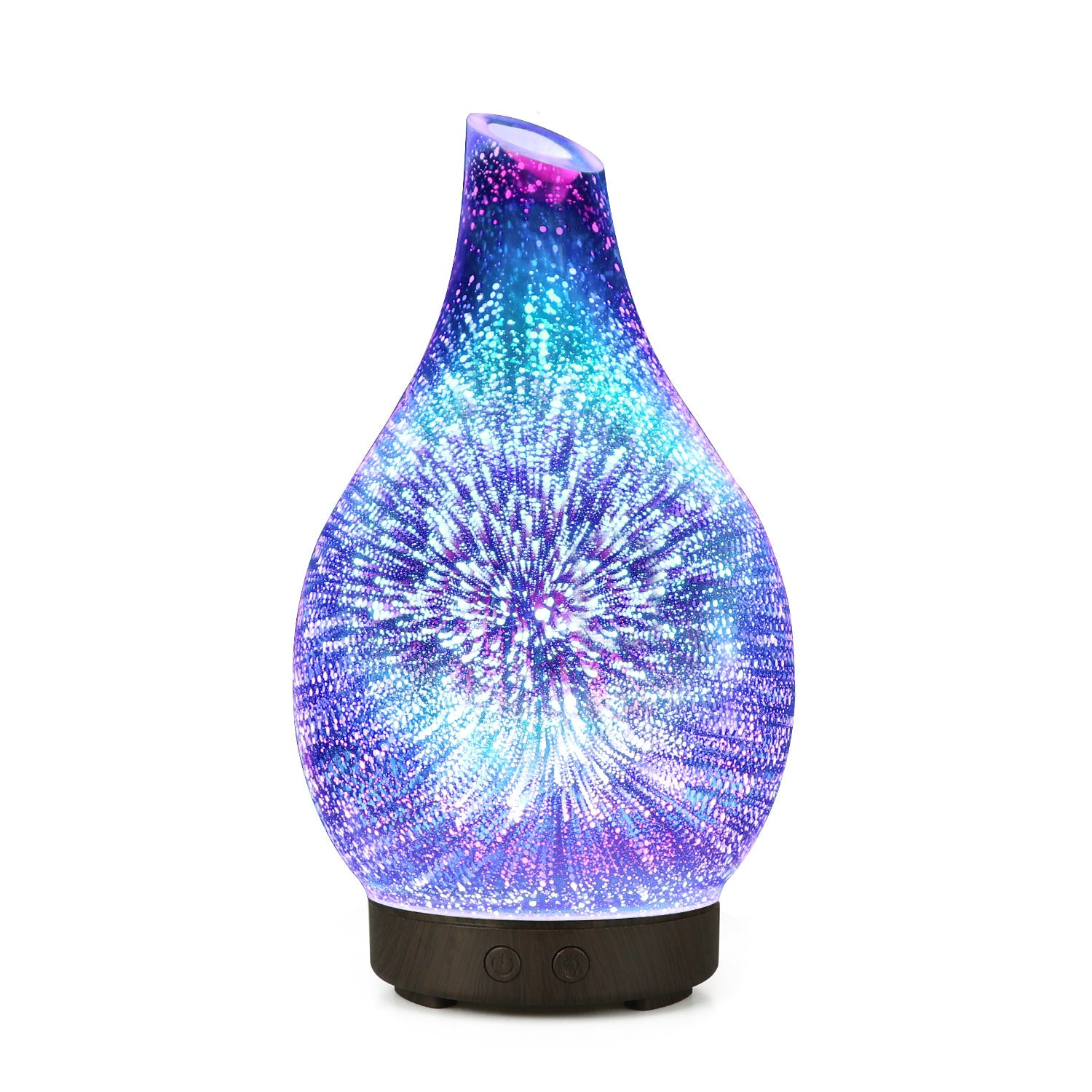 3D Glass Colorful Firework Essential Oil Lamp Aroma Diffuser