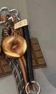 Bag Leather Sausage Dog Pendant Resin