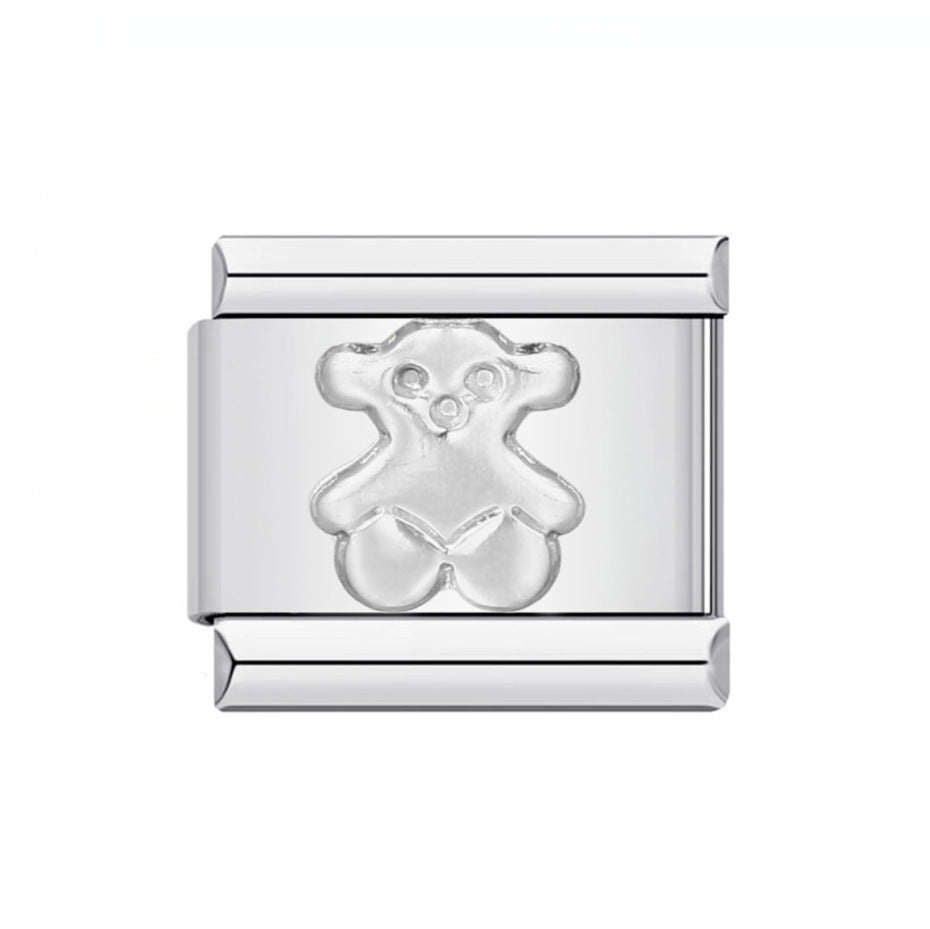 DIY Italian Module Bracelet Titanium Steel Gold Plated