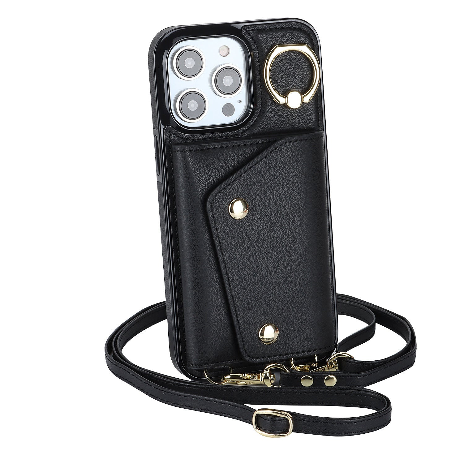 Fashion Carrying Strap Leather Phone Case