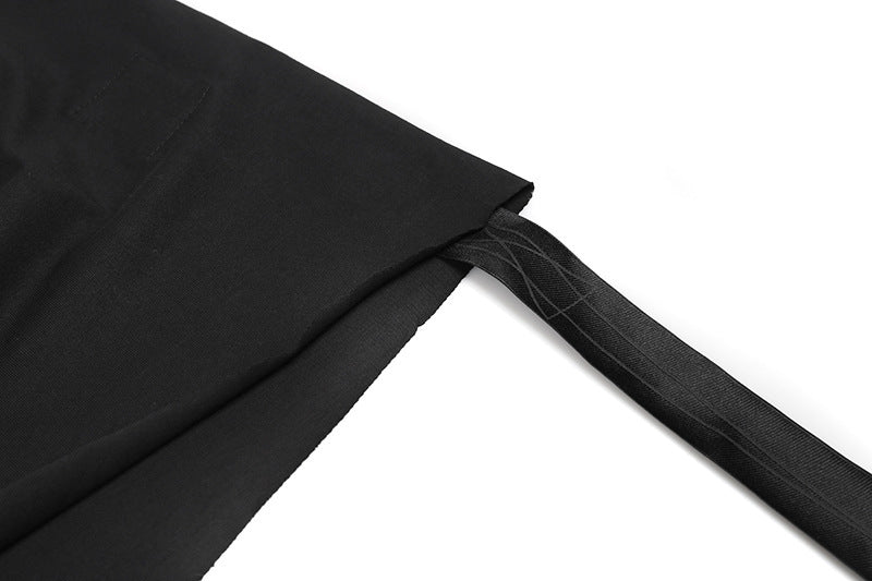 Raw Edges Design Breathable Hole Loose Plus Size Short Sleeve T-shirt