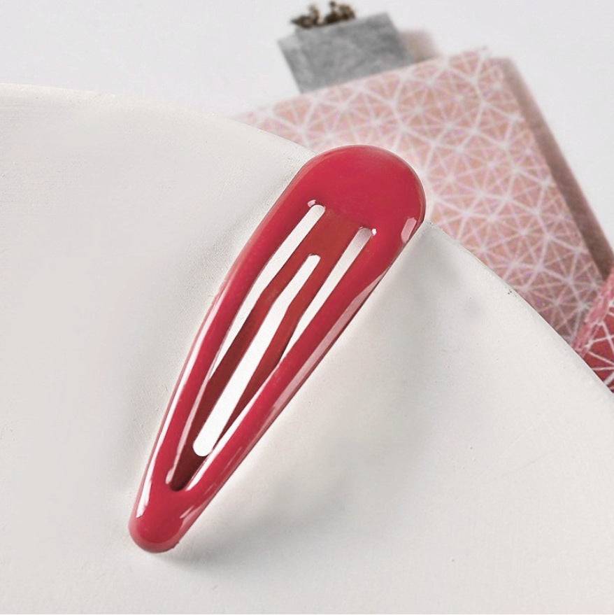 Colorful Children Barrettes Water Drop Candy Color Bang Side Clip