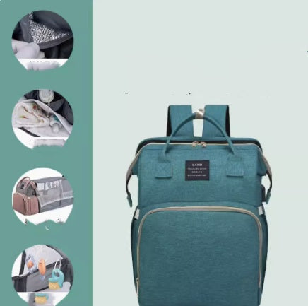 Multifunctional Folding Crib Large Capacity Backpack
