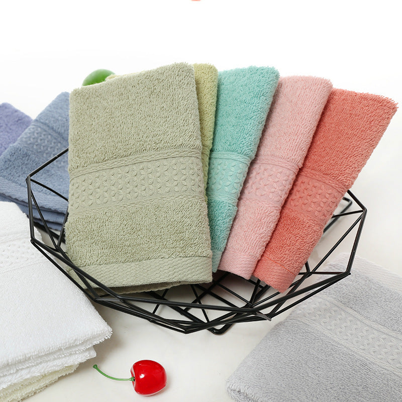 12-color Square Scarf Pure Cotton Plain Small Towel Square