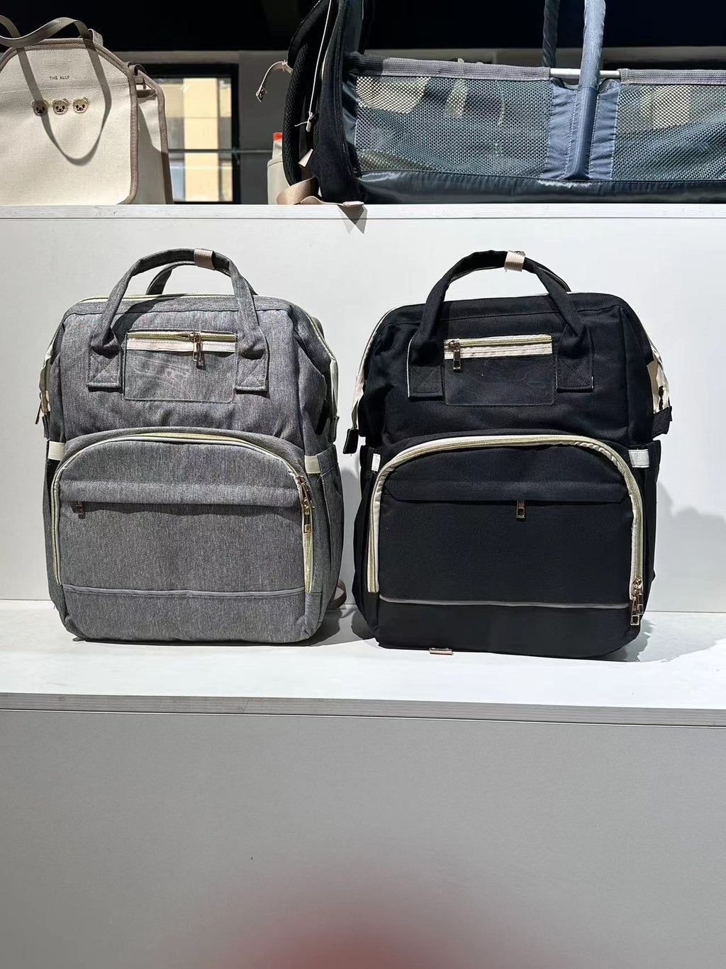 Large Capacity Multifunctional Folding Crib Backpack