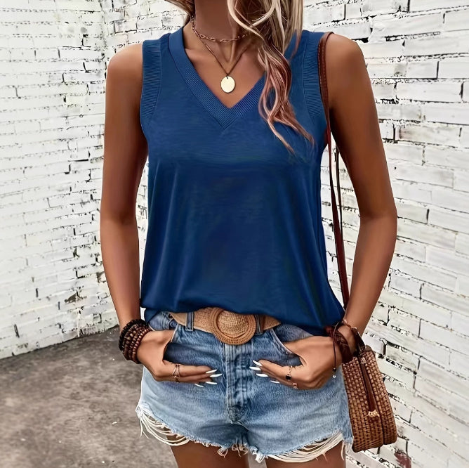 Fashion Sleeveless Comfortable T-shirt Women