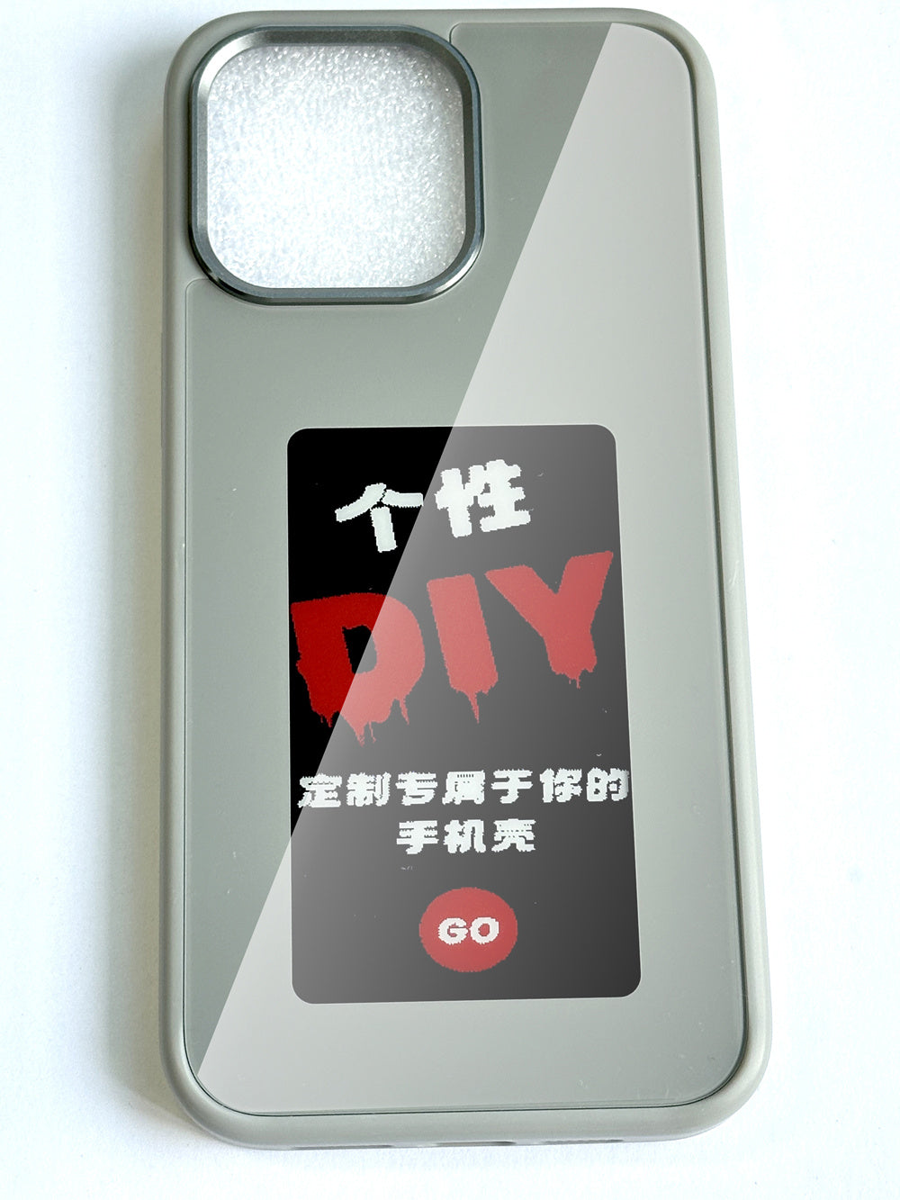 Suitable For  14 ProMax Black Technology NFC Intelligent Ink Screen DIY Custom Fall Protection Case