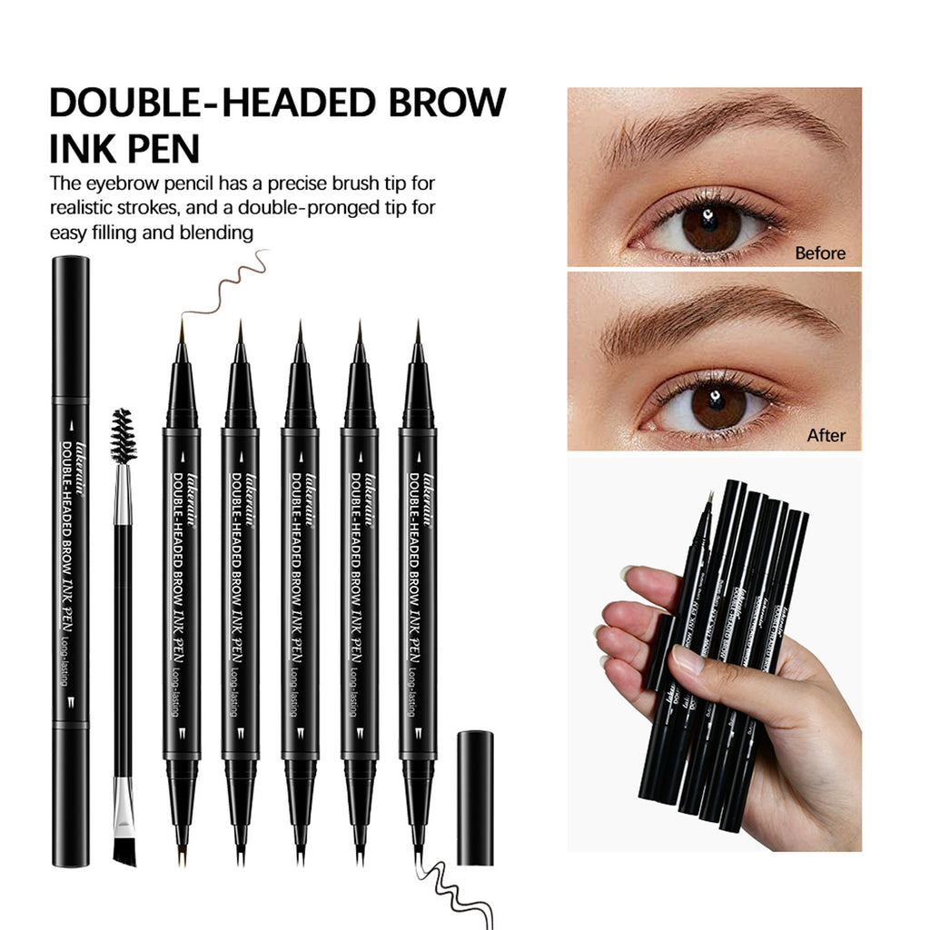 Double-headed Two-fork Eyebrow Pencil Waterproof