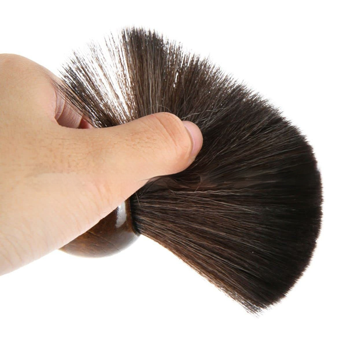 Men's Nylon Soft Hair Wooden Handle Barber Film Face Brush