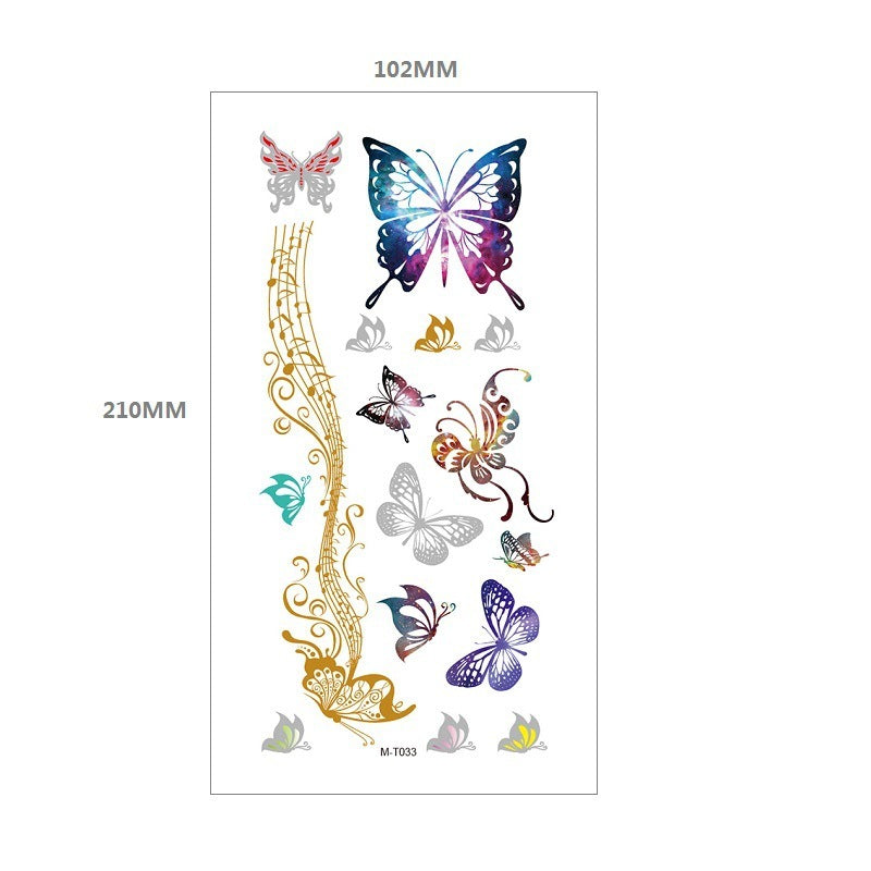 Gliding Tattoo Sticker Water Transfer Waterproof Tattoo Sticker