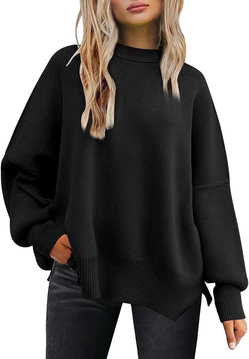 Women's Knitted Side Slit Pullover