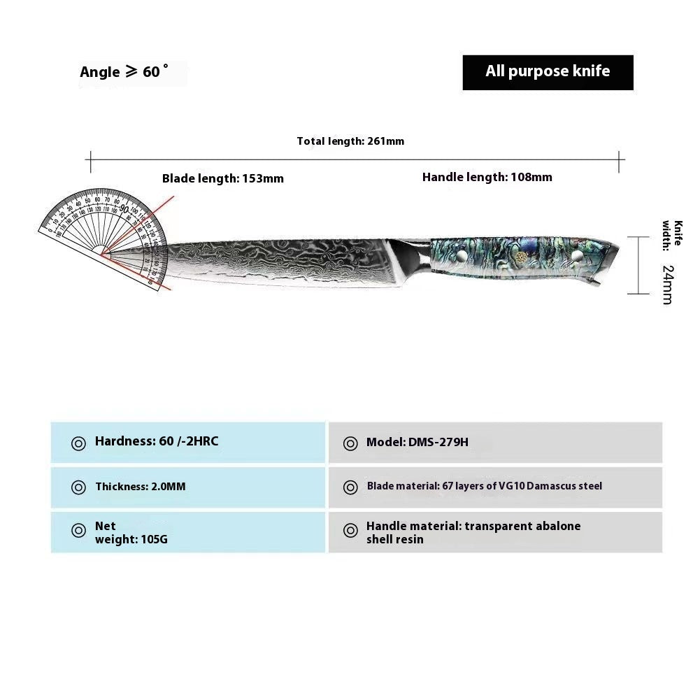 G10 67 Layers Damascus Steel Chef