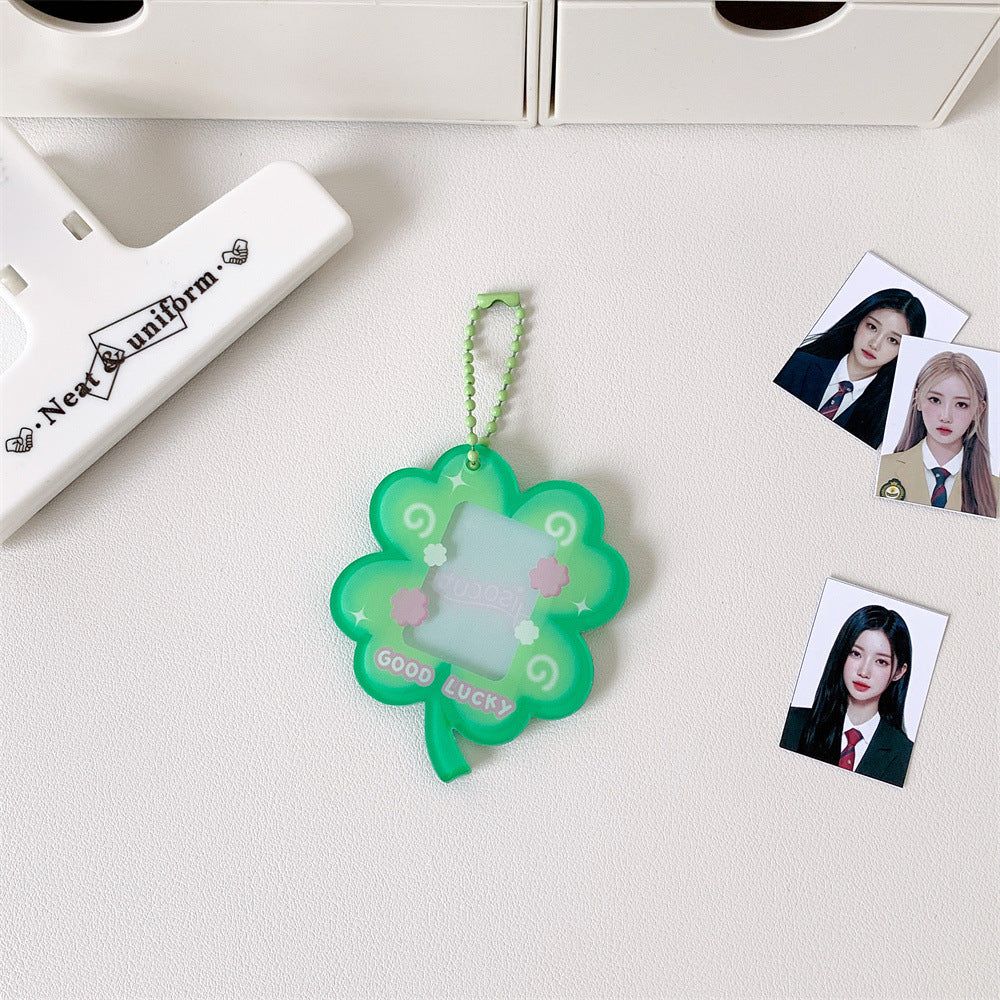 Acrylic Four-leaf Clover Card Holder