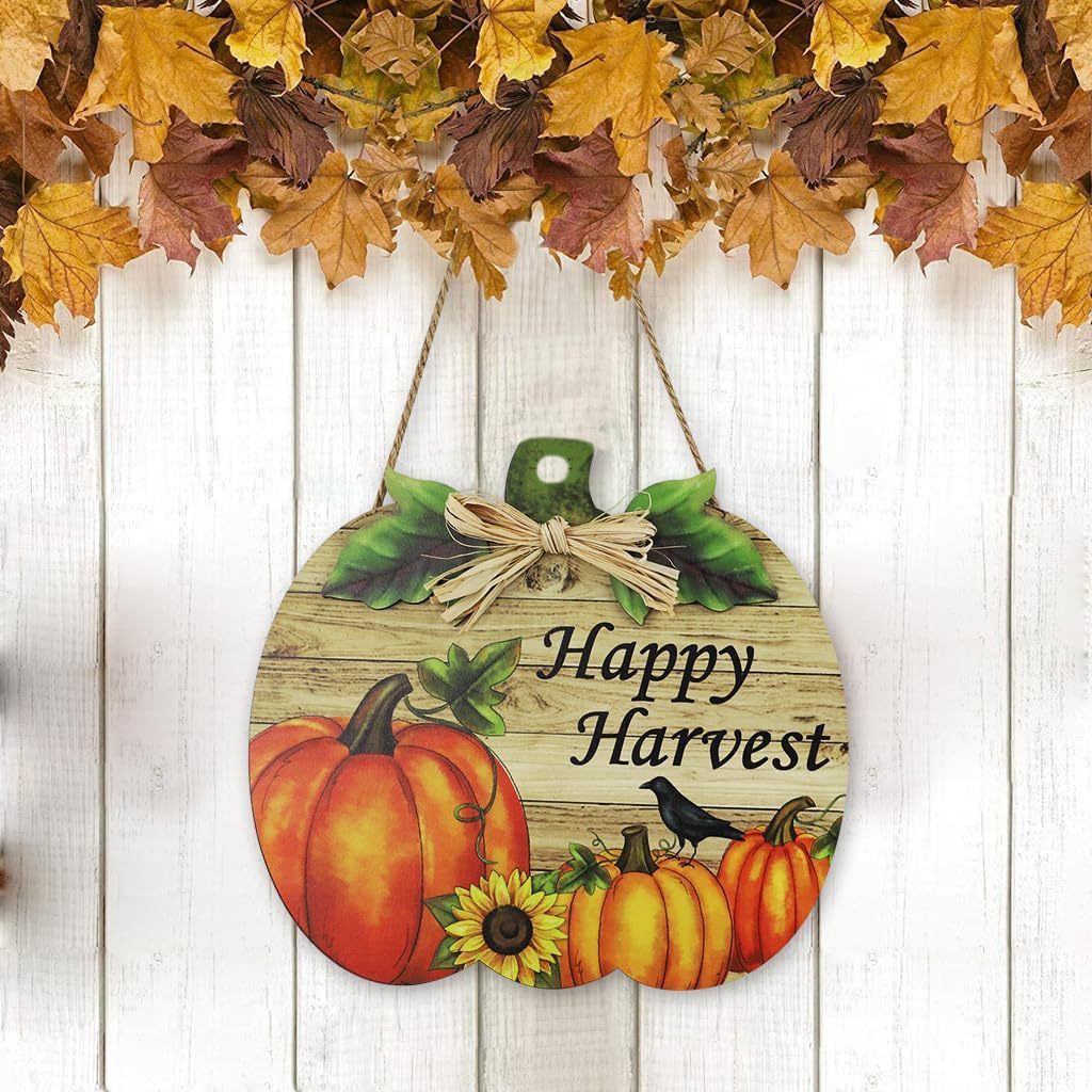 Pumpkin Wood Piece Gift Tag Home Party Decoration