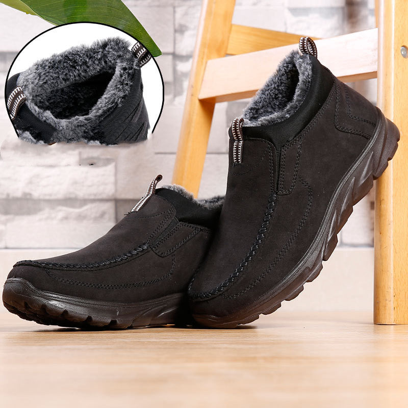 Beijing Cloth Shoes Men's Cotton Shoes Middle-aged And Elderly Thickened Warmth