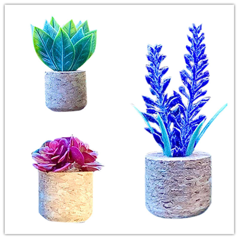 Creative Succulent Cactus Potted Decorative Ornaments