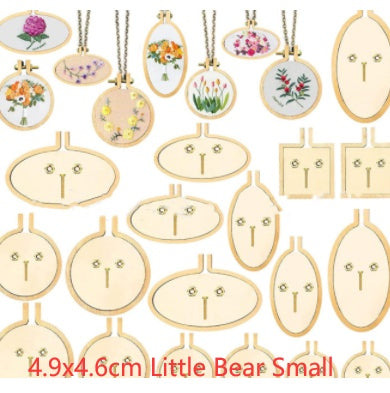Wooden Mini Embroidered Stretch Jewelry