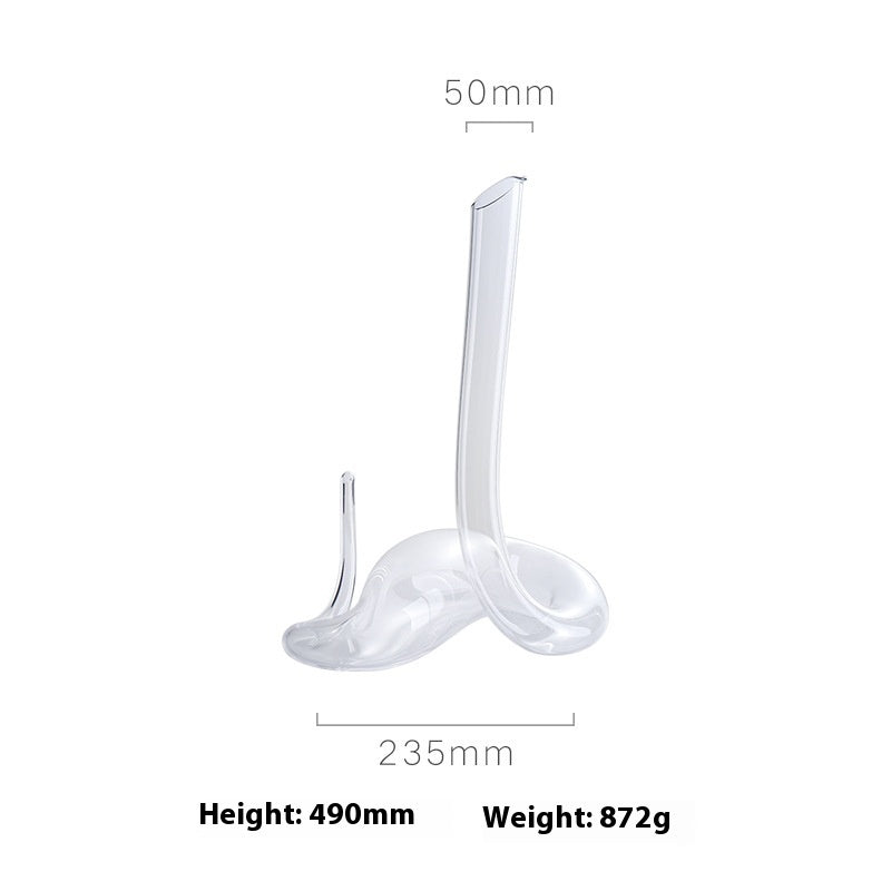 Household Snake Wine Decanter Austrian Crystal Glass