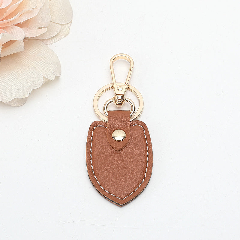 European And American Retro Double-layer Thick Leather Keychain