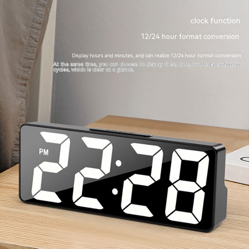 Desktop Large Screen Alarm Clock Luminous Digital Multifunctional Decoration