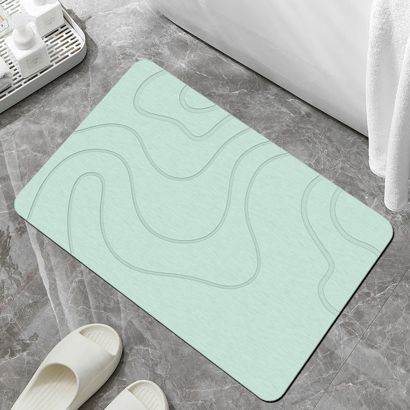 Diatom Mud Absorbent Pad Bathroom Mats Non-slip
