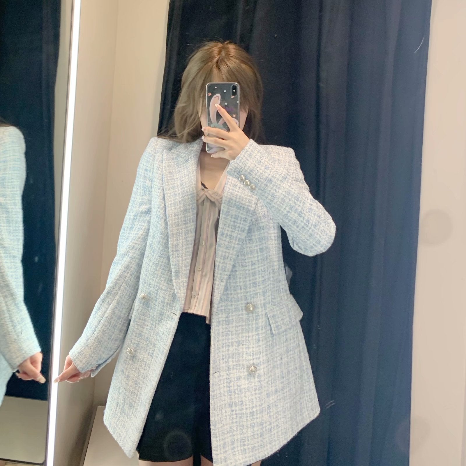 Women's Summer Check Slim Fit Blazer