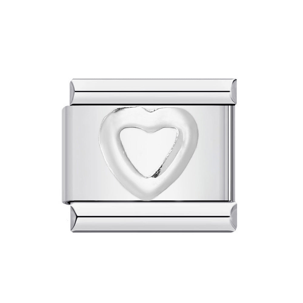 DIY Italian Module Bracelet Titanium Steel Gold Plated