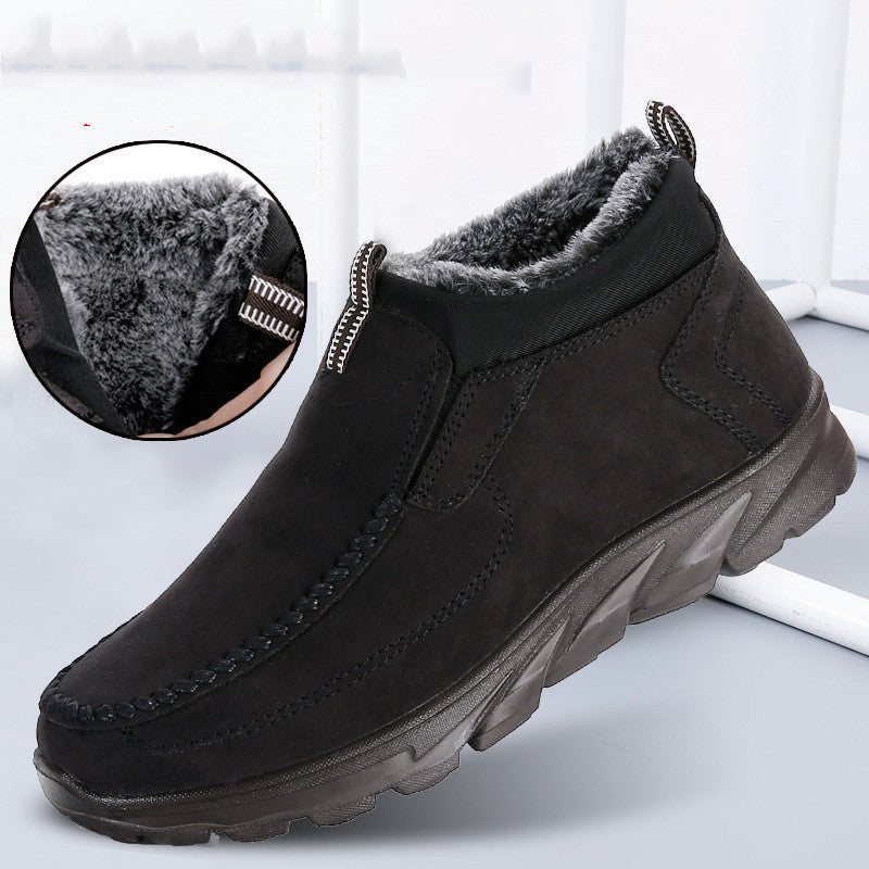 Beijing Cloth Shoes Men's Cotton Shoes Middle-aged And Elderly Thickened Warmth