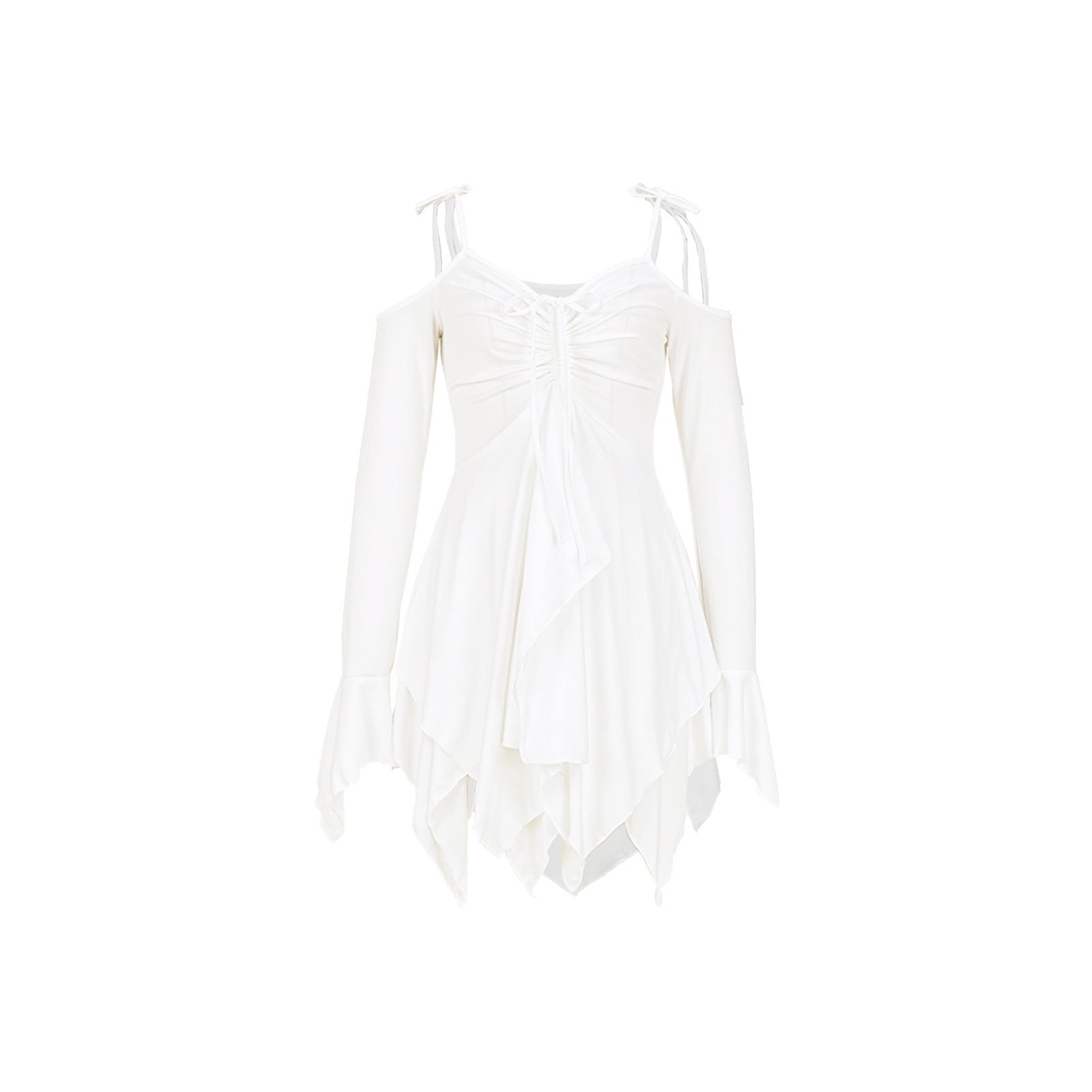 European And American Women's Clothing Irregular Spaghetti-strap Dress