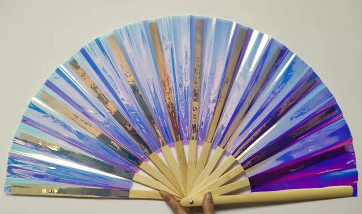 Fashion Single-sided Personality PVC Folding Fan