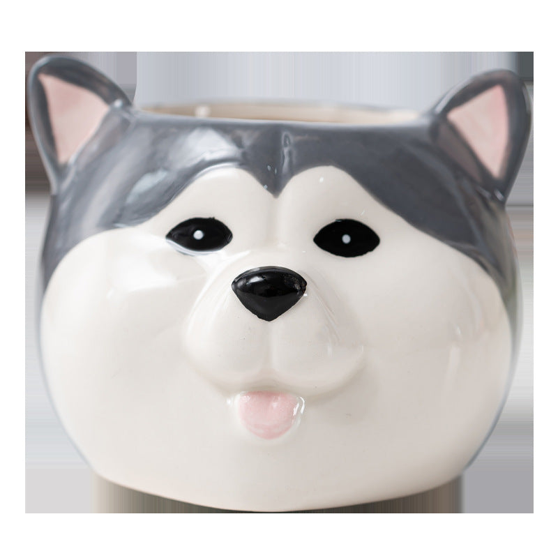 Ceramic Cartoon Animal Flowerpot Home Gardening