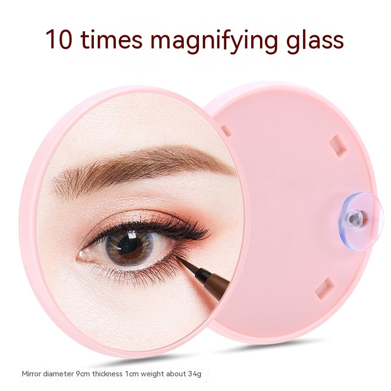 Household Fashion Simple Suction Cup Plastic Cosmetic Mirror