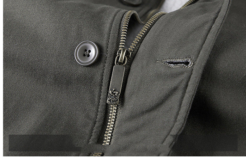 Men's Plus Fleece Padded Workwear Jacket