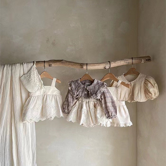 Baby Princess Ruffled Machine Embroidery Baby Bloomer With Skirt Pants