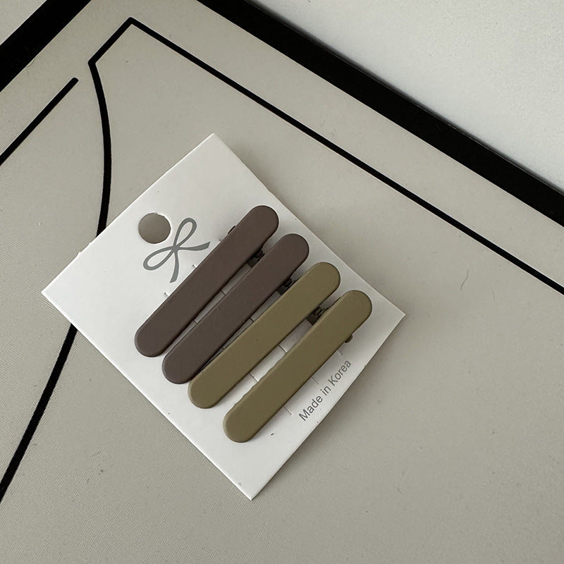 Coffee Color Series Barrettes Combination Retro Temperament