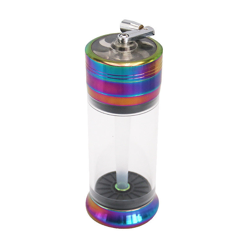 New 63MM Zinc Alloy Hand Operated Cigarette Grinder All-in-one Machine