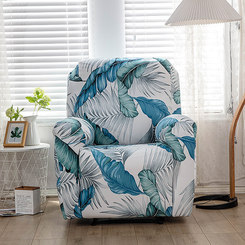 Stretch Printed Fabric All Inclusive Recliner Cover Single Seat