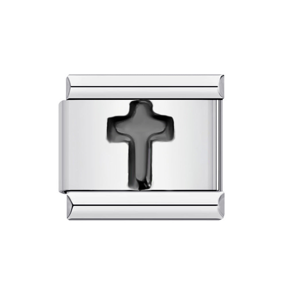 DIY Italian Module Bracelet Titanium Steel Gold Plated