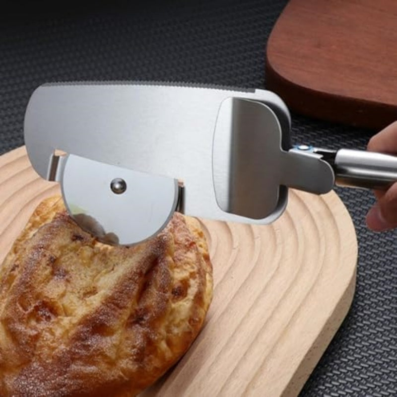 3-in-1 Pizza Cutter With Hanging Holes Labor-Saving Durable Rolling Cutter For Kitchen Cooking Kitchen Gadgets