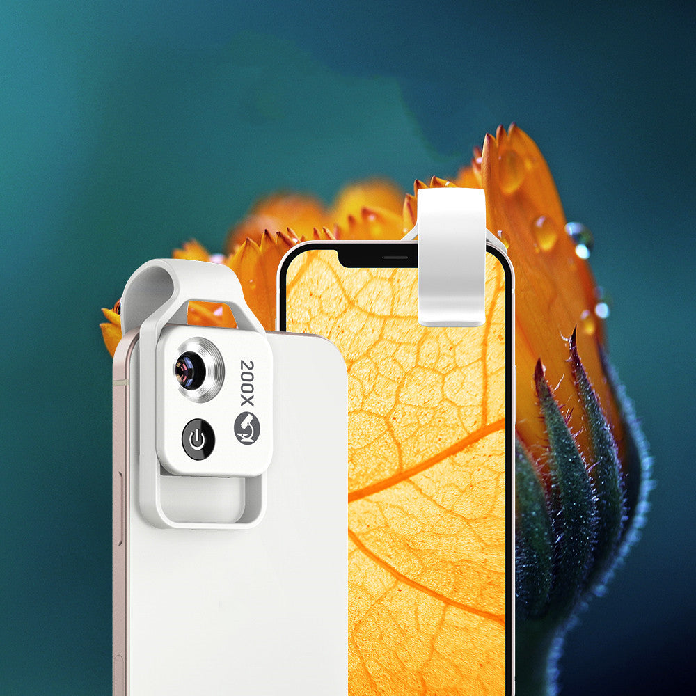 Magnifying Glass 200 Times Mini Microscope Mobile Phone HD Portable