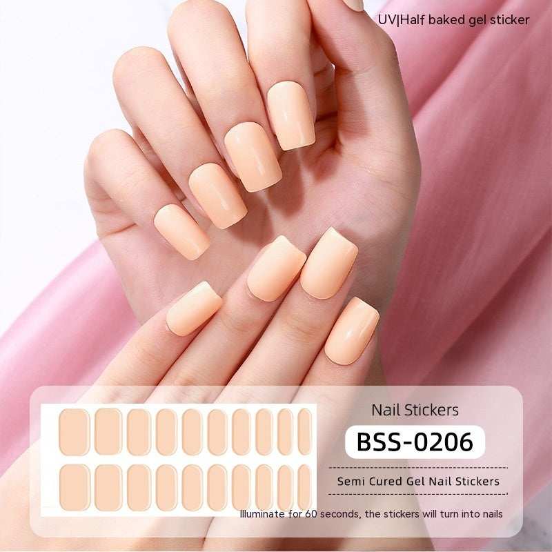 Gel Nail Art Sticker Semi-curing Gel