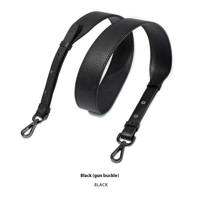 Cowhide Milled Double-sided Wide Shoulder Strap All-match Adjustable