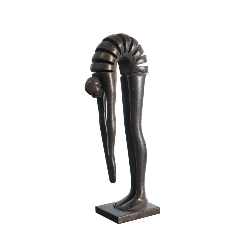 Abstract Minimalist Curved Portrait Sculptured Ornaments