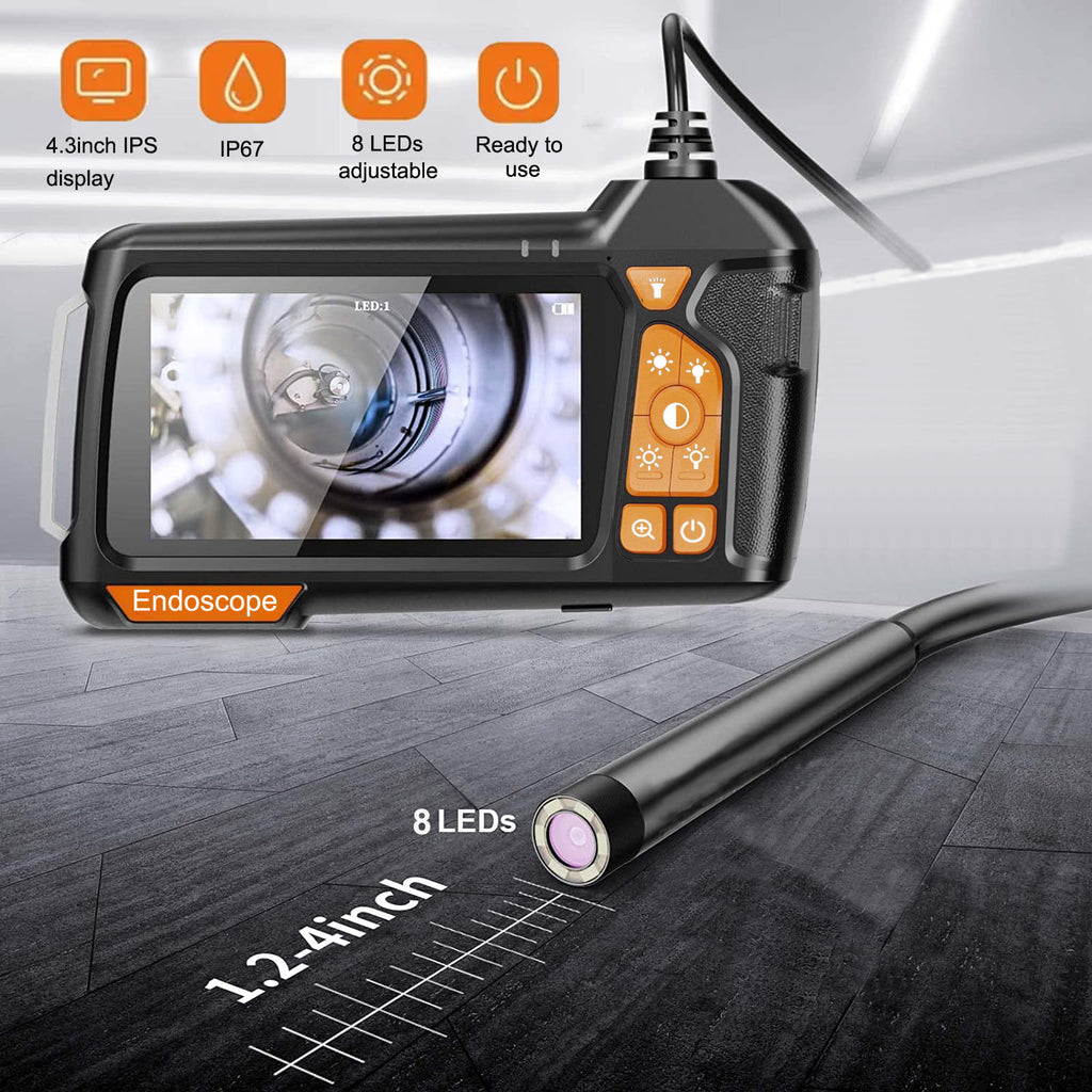 Handheld Single Lens With Screen Endoscope