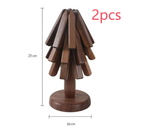 Black Walnut Solid Wood Table Decoration A Tree Anti-scald Thermal Pad