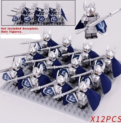 Soldiers Put Together Regimental Battle Blocks