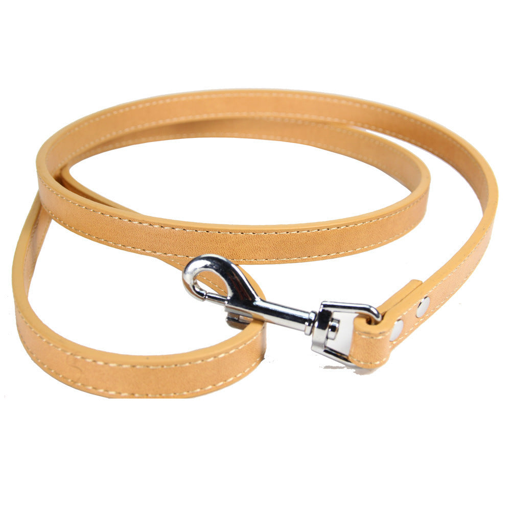 Pet Leash Cat PU Leather Dog Chain