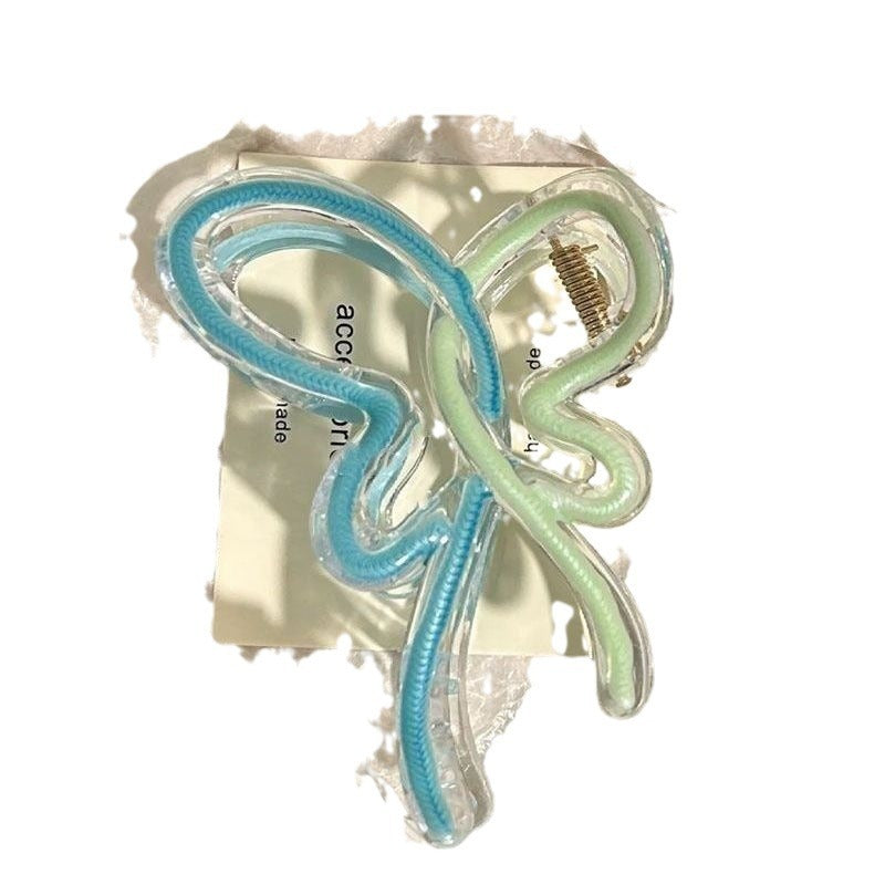 Dripping Oil Gradient Butterfly Shark Clip