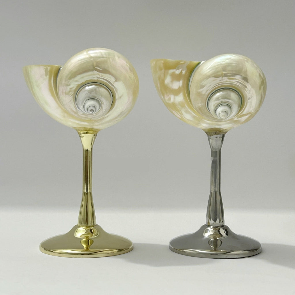Niche Conch Goblet Metal European Retro