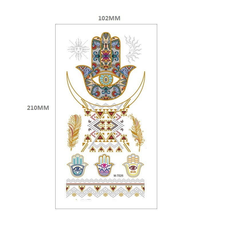 Gliding Tattoo Sticker Water Transfer Waterproof Tattoo Sticker